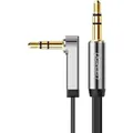 Produktbild: Ugreen AUX-Kabel, abgewinkelt, 3,5 mm, 0,5 m - Schwarz