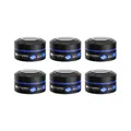 Produktbild: 6X Fonex Gummy Hard Finish Haarwachs 150 ml Hairwax Extra harten Halt Glanz Blau