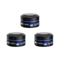 Produktbild: 3X Fonex Gummy Hard Finish Haarwachs 150 ml Hairwax extra harten Halt Glanz Blau