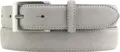 Produktbild: BELTINGER Italienischer Veloursleder-Gürtel, 30 mm breit, Herren, Wildleder, Anzuggürtel, Hosengürtel, Schließe Silber | Hellgrau 80cm