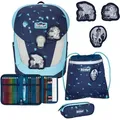 Produktbild: Scout Schulranzen LED Sunny II Set 5-teilig Pegasus dunkelblau - Dunkelblau