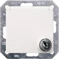 Produktbild: Siemens Schuko-Steckdose mit Klappdeckel Titanweiß/Schutzart