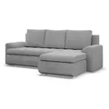 Produktbild: Mebligo Ecksofa, Grau, Textil, 3-Sitzer, L-Form, 230x159 cm, Wohnzimmer, Sofas & Couches, Wohnlandschaften, Ecksofas