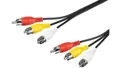 Produktbild: Kabel łączący Composite Audio Video, 3 x cinch - Długość kabla 5 m