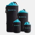 Produktbild: Lens-Aid Neopren Objektivbeutel mit Fleece-Fütterung Set: S, M, L, XL