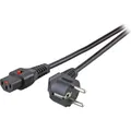 Produktbild: EFB Elektronik EFB Netzkabel Schutzk. 90°-C13 180°,IEC Lock,sw,2.0m,3x1,00 (2 m) (EK600SW.2)