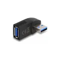 Produktbild: 65342 - Adapter USB 3.0 Stecker-Buchse gewinkelt 270° horizontal