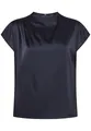 Produktbild: zero Damen Satin-Bluse mit Kragen 42, Deep Sky