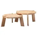 Produktbild: Beistelltisch-Set Wohnling 2-tlg. rund Mangoholz
