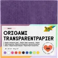 Produktbild: folia 825/1010 - Transparentpapier - Faltblätter, 10 x 10 cm, 500 Blatt, 42 g/qm, sortiert in 10 Farben - ideal für wunderschöne Faltfiguren und -formen