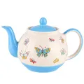 Produktbild: Mila Keramik-Teekanne Summer Beauty ca 1,2 Liter Schmetterlings-Motive auf sommerlicher Tee- oder Kaffee-Kanne mit Frühlings-Motiven