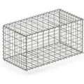 Produktbild: KARAT Gabionenkorb Lenox Steinkorb Zaun Sichtschutz Verzinkt 100 x 50 x 50 cm
