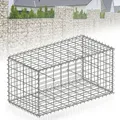 Produktbild: FLOORDIREKT Gabionenkorb Lenox - Verzinkter Stahlkorb - Ideal als Sichtschutz, Trennwand oder Deko - 100 x 50 x 50 cm