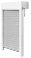 Produktbild: Schellenberg Aufsatzrollladen-Set für Fenster, 80 x 100 cm, weiß/grau