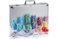 Produktbild: Goods+Gadgets Spiel Goods+Gadgets Profi Poker Set – Pokerkoffer mit 300–500 Chips Zuhause, Pokerset inkl. 300-500 Poker-Chips, Casino für Zuhause