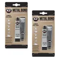 Produktbild: 2 x Metallkleber 2-Komponenten Industriestark, Flüssigmetall - METAL BOND - 56g