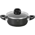 Produktbild: Silit Kochtopf Bratentopf Induktion 20cm Glasdeckel 2,4l Modesto Line Silargan schwarz (20 cm, Kochtopf, Silargan) (21.0130.3190)