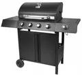 Produktbild: PROREGAL® Gasgrill RIBEYE Gasgrill mit 4 Hauptbrennern plus Seitenkocher, aus rostfreier, aus rostfreier Stahl