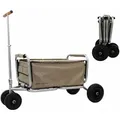 Produktbild: Beachtrekker faltbarer Bollerwagen Life mit integrierter Feststellbremse Beige und PU-Reifen