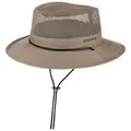 Produktbild: Stetson Takani Safarihut Hut Damen Herren 100% Baumwolle UV-Schutz 30 Sonnenhut Kinnband Knautschbarer Netzeinsatz Traveller beige S (54-55 cm)