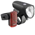 Produktbild: Axa Kombiset Greenline 25 Lux LED USB CB  25 Lux Frontleuchte+LED Rückl. 9393919