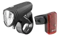 Produktbild: Axa GreenLine 25 Set Frontlicht Rücklicht aufladbar USB 10/25 Lux wählbar