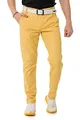 Produktbild: Cipo & Baxx Herren Chinohose Stretch Basic Baumwolle Slim Fit CD842 Mustard W30 L34