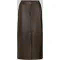 Produktbild: comma Midirock in Leder-Optik in Dunkelbraun, Größe 34