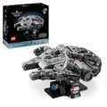 Produktbild: LEGO Star Wars 75375 Millenium Falke – Raumschiff-Modell für Erwachsene mit Display-Ständer und Namensschild als Coole Schreibtischdeko – Geschenk für Fans von Eine Neue Hoffnung