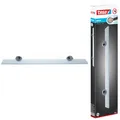 Produktbild: tesa SMOOZ Glasablage aus satiniertem Glas, verchromte Halterung - Badablage zur Wandbefestigung ohne Bohren, inkl. Klebelösung - 50 mm x 600 mm x 120 mm