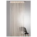 Produktbild: heimtexland ® Fadengardine in Champagner beige HxB 245x148 cm mit Stabtunnel KÜRZBAR hochwertige Qualität FORMSCHNITT MÖGLICH Fadenvorhang Fadenstore Raumteiler Insektenschutz Ökotex Typ121