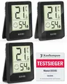 Produktbild: ® 3 St. Hygrometer Thermometer innen - präziser TemperaturLuftfeuchtigkeitsme...