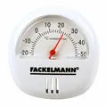 Produktbild: Fackelmann Thermometer 6cm aus Kunststoff in Weiß Magnet Temperatur Analog TECNO