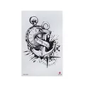Produktbild: 2 x XL Anker Tattoo - Kompass, Uhr, Schriftzug - Temporary Haut Tattoo - TBS8282 (2)