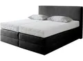 Produktbild: Boxspringbett, schwarz, B:215cm L:205cm, Microvelours (100% Polyester), WESTFALIA SCHLAFKOMFORT, Komplettbetten, Boxspringbett, wahlweise mit Kaltschaum-Topper