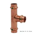 Produktbild: Viega Profipress T-Stück Kupfer, Serie 2418, 15-15-12 mm