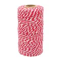 Produktbild: jijAcraft 100m Rot und Weiß Baumwolle Schnur, Bäcker Bindfäden Bastelschnur Dekokordel Schnur Perfekt für Backen, DIY Basteln, Weihnachten Geschenke Verpacken