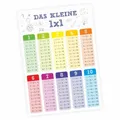 Produktbild: Kinder Lernposter - das kleine 1x1 bunt - A1/ A2/ A3/ A4 Wanddeko Kinderzimmer Größe DIN A4-297 x 210 mm