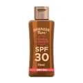 Produktbild: Hawaiian Tropic Glowing Protection Sunscreen Dry Oil, wasserfest LSF 30 UVA- + UVB-Schutz Sonnenspray, Sonnenschutz mit tropischem Duft und Kokosnussöl, 75 ml (Reisegröße)
