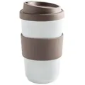 Produktbild: KAHLA Coffee-to-go-Becher Fillit Becher + Trinkdeckel, 1-tlg., Porzellan, Made in Germany braun 400 ml | 13 cm