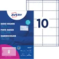 Produktbild: AVERY Namensschild mit Kombiklemme, 90 x 54 mm