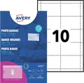 Produktbild: AVERY Namensschild mit Kombiklemme 90 x 54 mm transparent 50 Stück