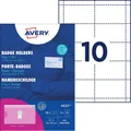 Produktbild: AVERY Zweckform Namensschilder mit Kombiklemme 90 x 54,0 mm, 10 St.