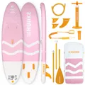Produktbild: Stand Up Paddling Board Hochwertigem Zubehör - HUIIKE | Sup Board Aufblasbar Rosa, Stand Up Paddle Board