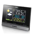Produktbild: HYUNDAI Funk Wetterstation Funkuhr Hygrometer Thermometer Wettervorhersage Funkwecker Luftfeuchtigkeit LCD Farbdisplay Außensensor Mondphasenanzeige Digital (Wetterstation 2)