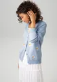 Produktbild: Aniston CASUAL Strickjacke mit aufgestickten Margeriten verziert