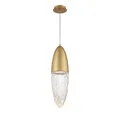 Produktbild: Hängeleuchte Glas Metall LED GU10 3000 K 560 lm Ø 16.5 cm in Gold Hängelampe
