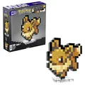 Produktbild: MEGA Pokémon Actionfigur-Bauset, Evoli mit 323 Teilen im Retro-Pixelstil, ideal als Tisch- oder Wanddeko, Spielzeug für Sammler zum Zusammenbauen und Präsentieren, HTH78