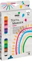 Produktbild: Javana Textil Stoffmalstifte, 12er-Set, verschiedene Farben