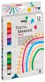 Produktbild: KREUL Textilmarker medium 'Junior', 12er-Set